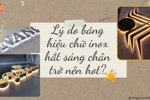 Lý do bảng hiệu chữ inox hắt sáng chân trở nên hot?