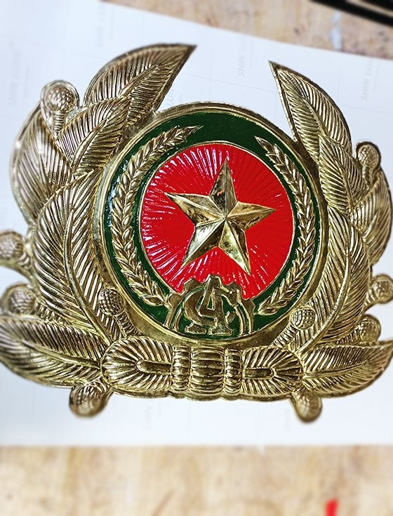 Logo công an đồng thau