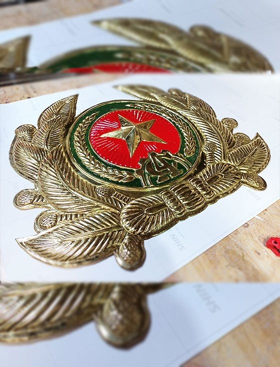 Logo công an đồng thau