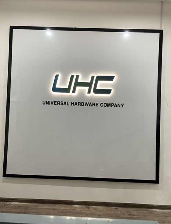 Bảng hiệu chữ inox sơn hấp nhiệt UHC