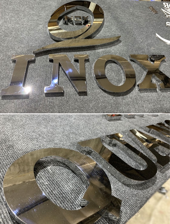 Chữ inox trắng gương inox Quang Cảnh